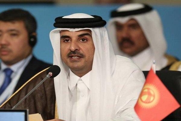 دیدار امیر قطر با فرمانده نظامی آمریکایی