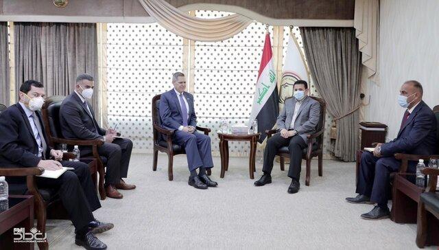 سفیر آمریکا در بغداد به دیدار مشاور امنیتی ملی عراق رفت