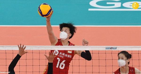 ماسک زدن بازیکنان تیم والیبال زنان چین برابر ایران جنجالی شد